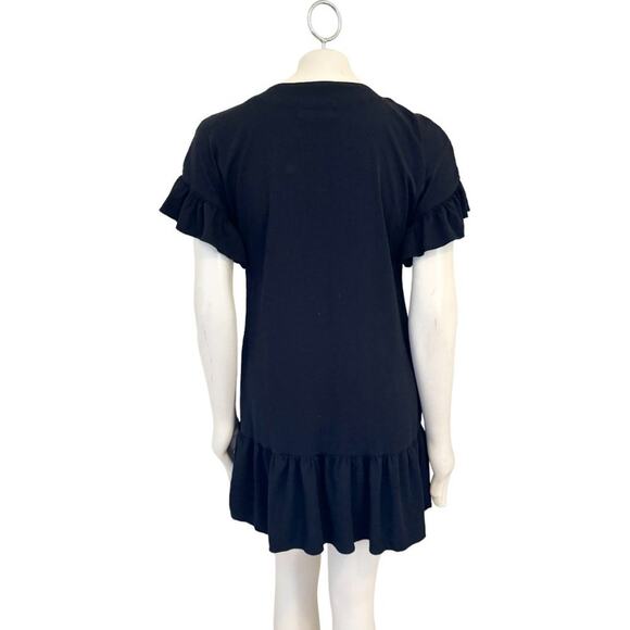 MICHAEL STARS Lace Up Front Lightweight Dress in Black SZ M - Picture 5 of 9